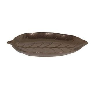 Home Decorators Collection Foglia Bronze Ceramic Medium Plate 1943010280