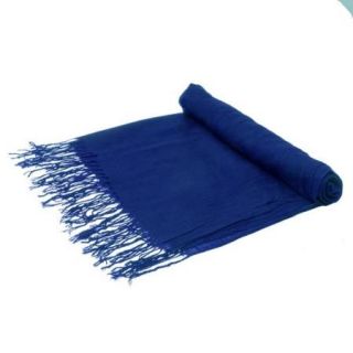 24" Navy Blue Women's Solid Color Soft 100% Pashmina Plain Scarf w/ Gift Box