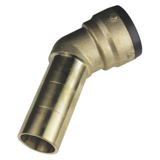 SHARKBITE DZR Brass Elbow, 45°   Push to Connect Tube Fittings   20XW13|SB0735