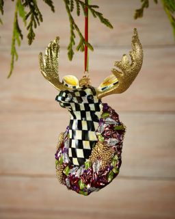 MacKenzie Childs Regal Moose Christmas Ornament