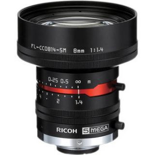 Ricoh C Mount 8mm M Series 5 Mp Lens with Locking Screws 155123