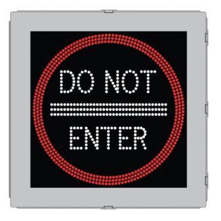 TAPCO Do Not Enter LED Traffic Sign, Red/White LED Color, Power Requirements: 120V   LED Traffic Signs and Signals   38V936|109154