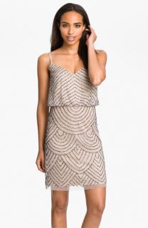 Adrianna Papell Sequin Mesh Blouson Dress