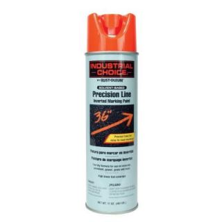 Rust Oleum Industrial Choice 17 oz. Florescent Red Inverted Marking Spray Paint (12 Pack) 1662838