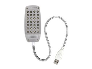 iKKEGOL Bright Flexible Mini 28 LED USB Read Light Lamp Laptop PC Desk Reading Adjustable White 