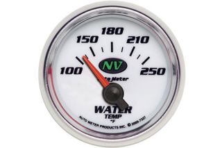 AutoMeter 7337   Range 100°   250° F, short sweep/electric Water Temperature   2 1/16" Temperature   Gauges
