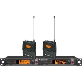Sennheiser Dual Channel Wireless Monitoring System, Bw / 626   698MHz US2000BP2 B