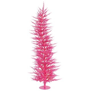 Vickerman 5 ft Pre Lit Slim Artificial Christmas Tree with White Incandescent Lights
