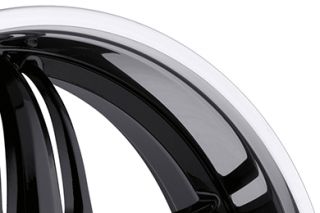 Milanni 457 2820BS38   5 x 112mm or 5 x 114.3mmDual Bolt Pattern Gloss black, with chrome lip 20" x 8" 457 Force Wheels   Alloy Wheels & Rims