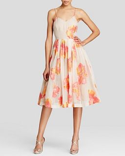 Tracy Reese Dress   Sleeveless Floral Print Organza Ballerina Slip