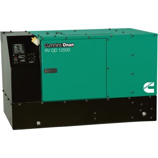 Cummins Onan Quiet Series Diesel RV Generator — 12.5 kW, Model# 12.5HDKCB-11506  RV Generators