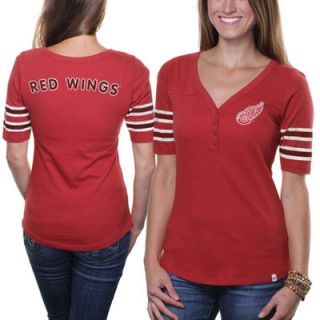Detroit Red Wings 47 Brand Womens Playoff T Shirt   Red