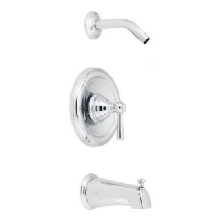 MOEN Kingsley Posi Temp 1 Handle Tub and Shower with Showerhead Not Included in Chrome (Valve Sold Separately) T2113NH