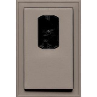 Builders Edge 8.125 in. x 12 in. #008 Clay Jumbo Electrical Mounting Block Offset 130120005008