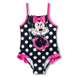 Disney® Toddler Girls Minnie Mouse Polka Dot Swimsuit
