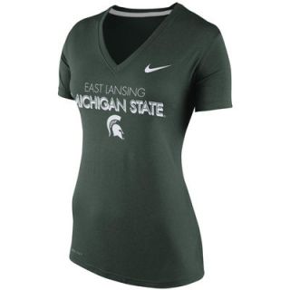 Michigan State Spartans Nike Womens Varsity Legend Performance T Shirt   Green