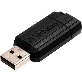 Verbatim Corporation Verbatim 64GB Pinstripe USB Flash Drive, Black