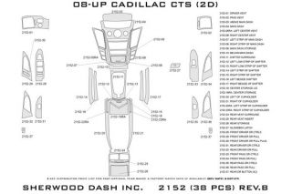 2008 2013 Cadillac CTS Wood Dash Kits   Sherwood Innovations 2152 R   Sherwood Innovations Dash Kits