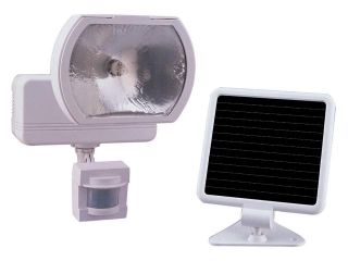 Heathco White Solar Powered Motion Sensor Light 