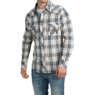 Rock & Roll Cowboy Dobby Plaid Shirt (For Men) 42