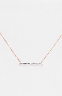 Dana Rebecca Designs Sylvie Rose Medium Diamond Bar Pendant Necklace