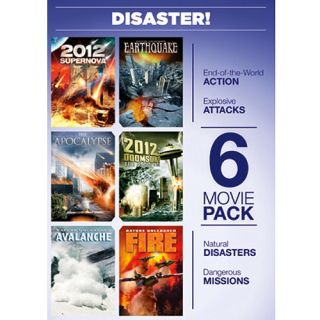 6 Movie Pack Disaster   2012 Supernova / Earthquake / The Apocalypse / 2012 Doomsday / Avalanche / Fire (Widescreen)