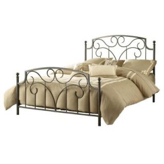 Hillsdale Furniture Cartwright King Size Bed with Rails in Magnesium Pewter 1009BKR