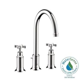 Hansgrohe Axor Montreux 8 in. Widespread 2 Handle Bathroom Faucet in Chrome 16513001