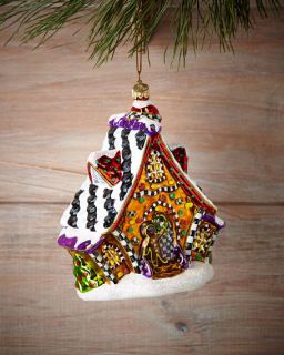 MacKenzie Childs Gingerbread Cottage Christmas Ornament
