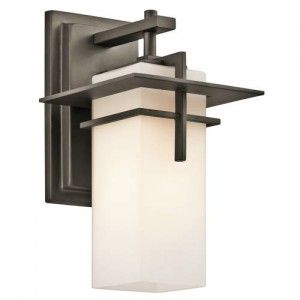 Kichler 49642OZ Outdoor Light, Soft Contemporary/Casual Lifestyle Wall Sconce 1 Light Fixture   Olde Bronze (Open Box Item)