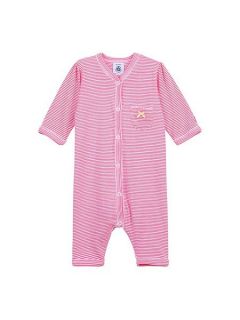 Petit Bateau Baby girls footless sleepsuit Pink