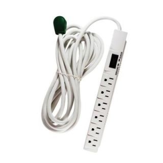 Power By Go Green 6 Outlet Surge Protector w/ 15 ft. Heavy Duty Cord GG 16315 15