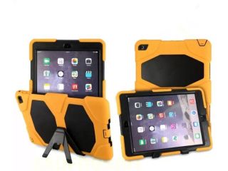 iPad 6 Case iPad Air 2 Case Rugged Heavy Duty Shock Proof Rubberized Hybrid PC+Silicone TPU Cover Hard Case with Kickstand for Apple iPad Air 6 Generation 6 6th