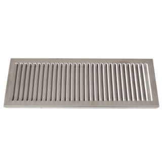14.87&quot; L x 5.37&quot; Stainless Drip Tray Grid Insert   GR 5515