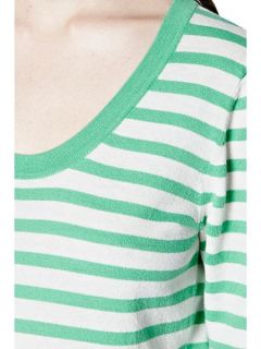 Great Plains Summer stripes scoop neck jumper Green