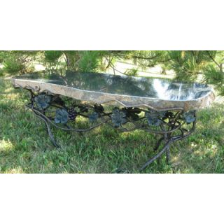 Dragonfly Curved Cast Stone Garden Bench by Campania International