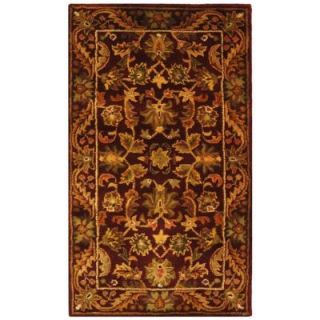 Safavieh Antiquity Wine/Gold 2 ft. 3 in. x 4 ft. Area Rug AT52B 24