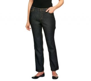 Liz Claiborne New York Regular Hepburn Slim Leg Denim Jeans —