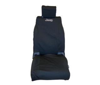 Jeep   Jeep Logo Front Seat Cover   Fits 2007 to 2016 JK Wrangler, Rubicon and Unlimited