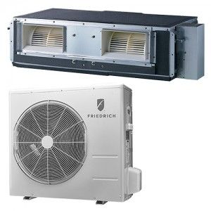 Friedrich D24YJ Ductless Air Conditioner, 17 SEER Mini Split System Heat Pump Concealed Duct Single Zone   24,000 BTU