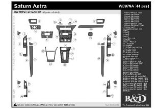 2008, 2009 Saturn Astra Wood Dash Kits   B&I WD879A DCF   B&I Dash Kits
