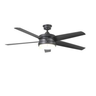 Home Decorators Collection Portwood 60 in. LED Indoor/Outdoor Natural Iron Ceiling Fan YG528 NI