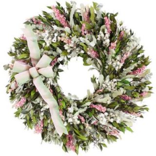 The Christmas Tree Company Blush and Blossoms 22 in. Dried Floral Wreath GB9225489CTC