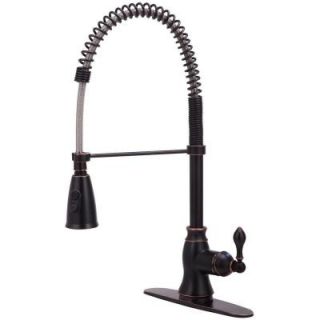 Ultra Faucets Signature Collection Single Handle Standard Kitchen Faucet in Oil Rubbed Bronze 15720105