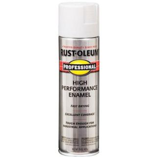 Rust Oleum Professional 15 oz. Gloss White Spray Paint 7592838