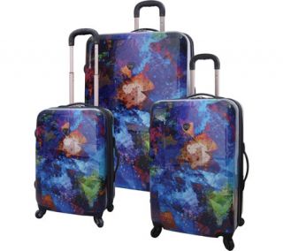 Travelers Club Splash 3 Piece ABS Luggage Set