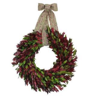 The Christmas Tree Company Joyful Myrtle 22 in. Dried Floral Wreath HM9225553CTC