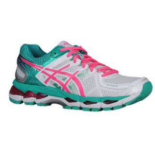 ASICS GEL Kayano 21   Womens   Running   Shoes   White/Hot Pink/Emerald