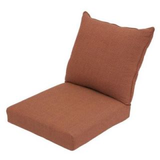 Hampton Bay Cayenne Texture Rapid Dry Deluxe 2 Piece Outdoor Deep Seating Cushion 7297 01003500