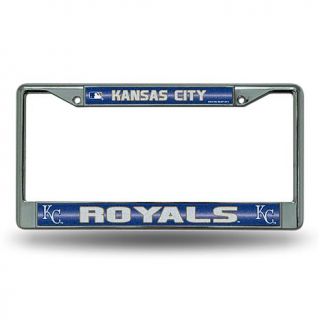 Chrome License Plate Frame with Bling   Kansas City Royals   7574659